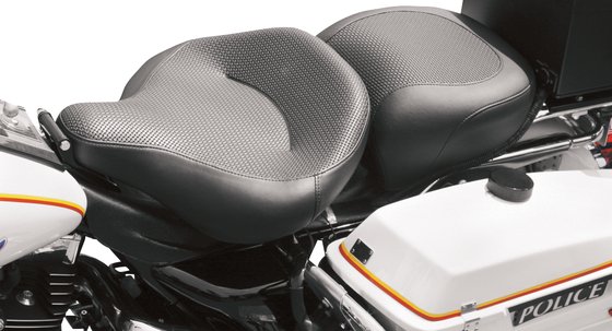 79436 MUSTANG pillion pad with textured recessed seat for harley fx-fl