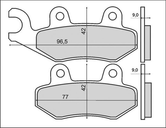 163HF SBS brakepads ceramic (713hf)