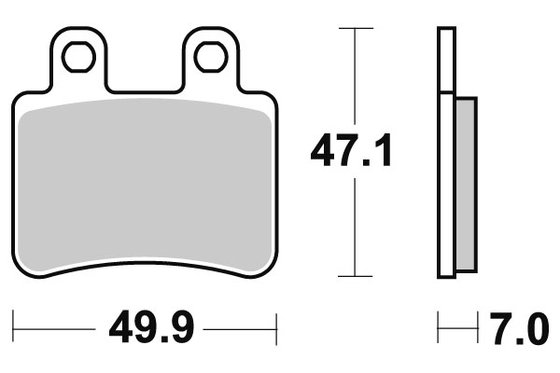 167HF SBS brakepads ceramic (773hf)