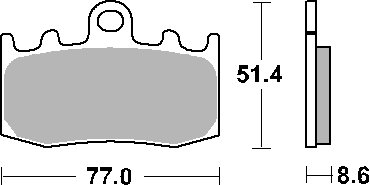 796HF SBS  sbs brakepads ceramic