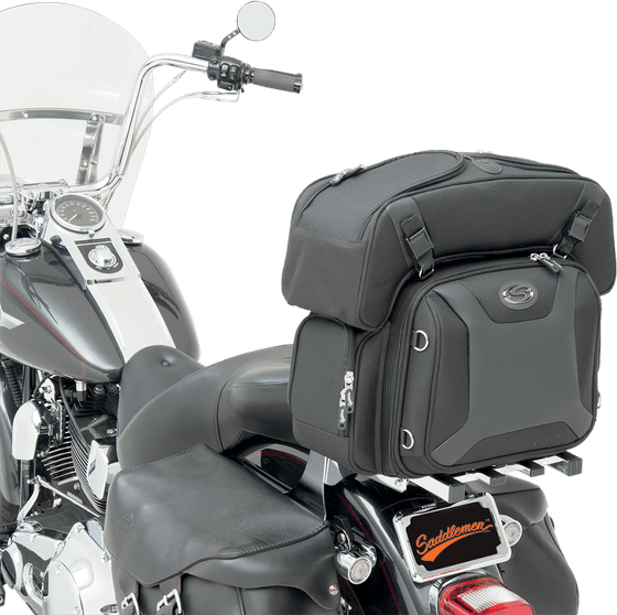 SADDLEMEN sport sissy bar and combo bag