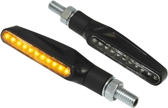 PARTS EUROPE led clear lens turn signals with abs and black housing