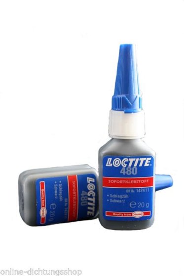 LOCTITE loctite 480 instant adhesive prism toughened bottle 20gr black