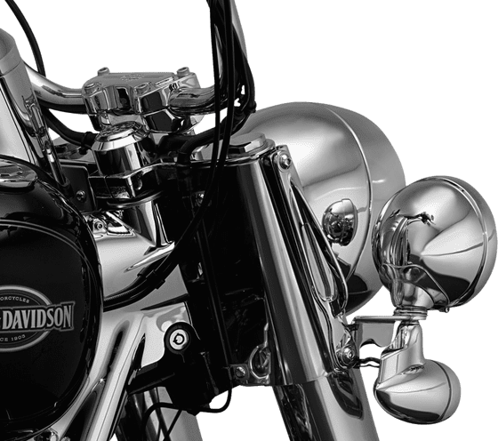 926 KURYAKYN teardrop tie-down brackets (chrome)