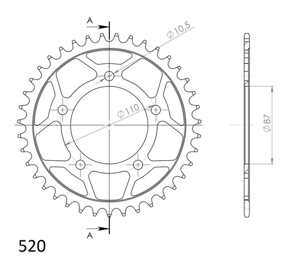 14405-39 Supersprox supersprox / jt rear sprocket 823.39