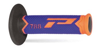 PRO GRIP triple density offroad grips 788 - fluorescent orange/blue/black (closed end)