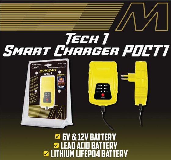 MOTOBATT tech1 6/12v 1amp charger