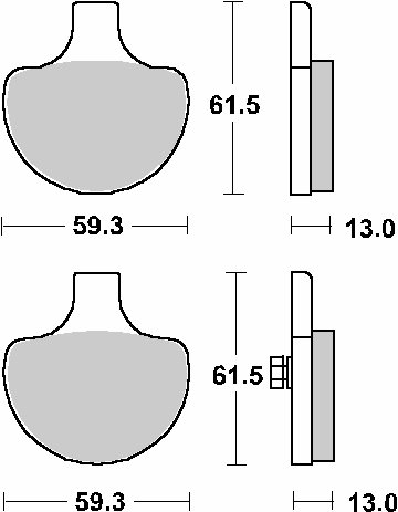 579H.HF SBS brake pads