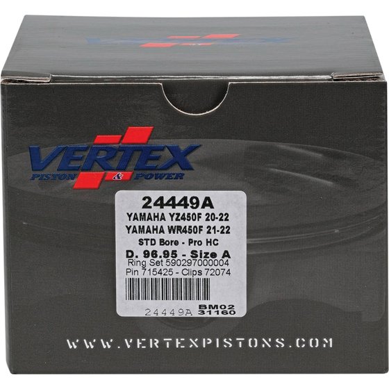 24449 Vertex forged high compression piston kit