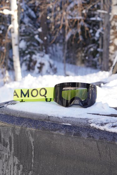 AMOQ amoq vision vent+ magnetic goggles hivis/black - smoke