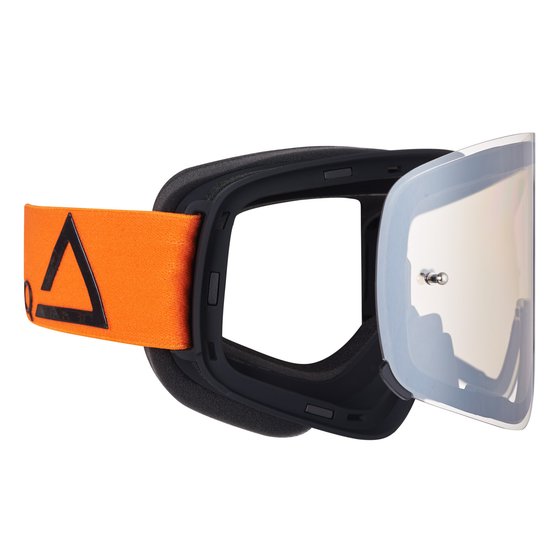 AMOQ amoq mx goggles vision magnetic orange-black - silver mirror