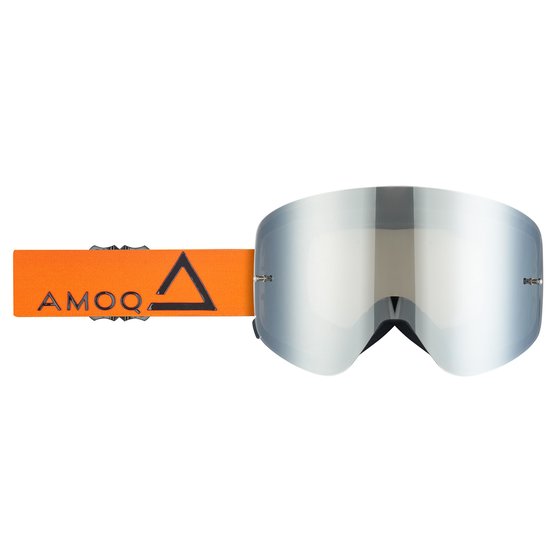 AMOQ amoq mx goggles vision magnetic orange-black - silver mirror