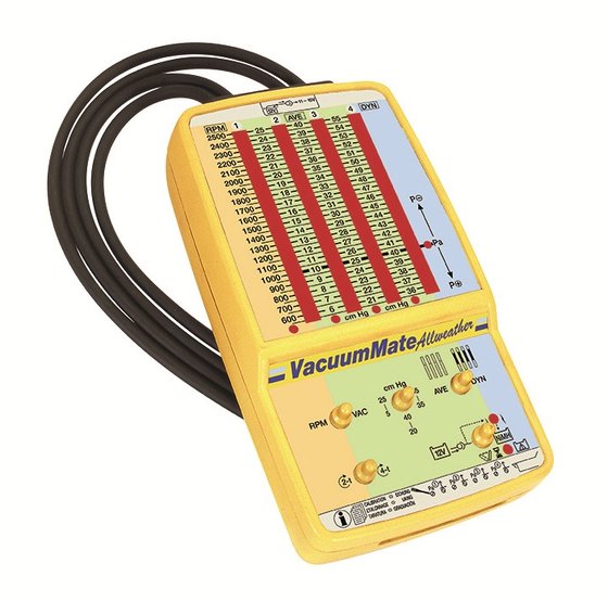 TECMATE vacuummeter with built-in battery