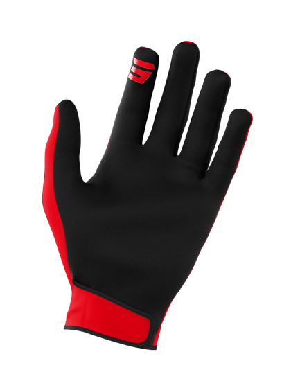 SHOT gloves raw red