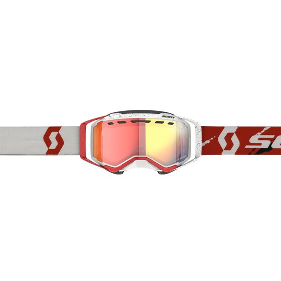 Scott scott goggle prospect snow cross ls white/red ls red chrome