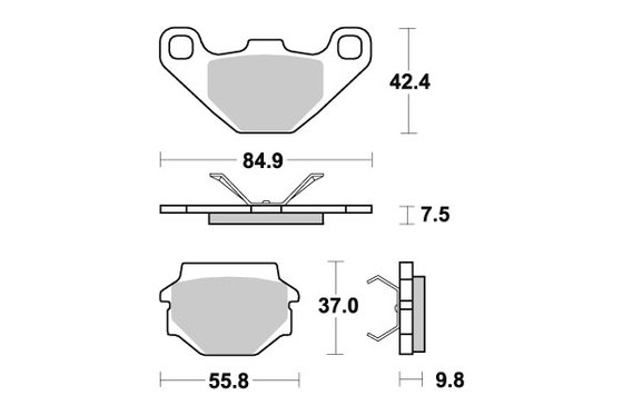 6566920 DOPPLER sbs brakepads ceramic