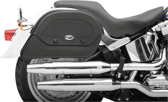 SADDLEMEN custom fit slant saddlebag in synthetic leather