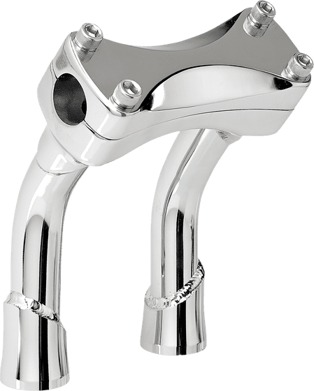 BILTWELL chrome 6" oversized murdock pullback risers