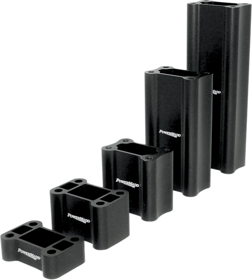 POWERMADD aluminum black riser block - 1 inch