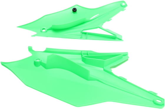 KA04737#AFLU UFO fluorescent green side panels for kawasaki kxf250/450