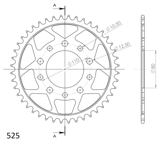 10504-44 Supersprox supersprox / jt rear sprocket 1332.44