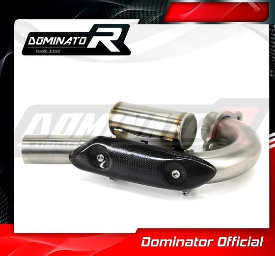 HO067DH Dominator exhaust header pipe with powerbomb