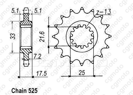 KH110 REGINA 137 zrt 108 rivet link 525 o-ring chain kit with 15t front and 40t rear sprockets - gold/steel