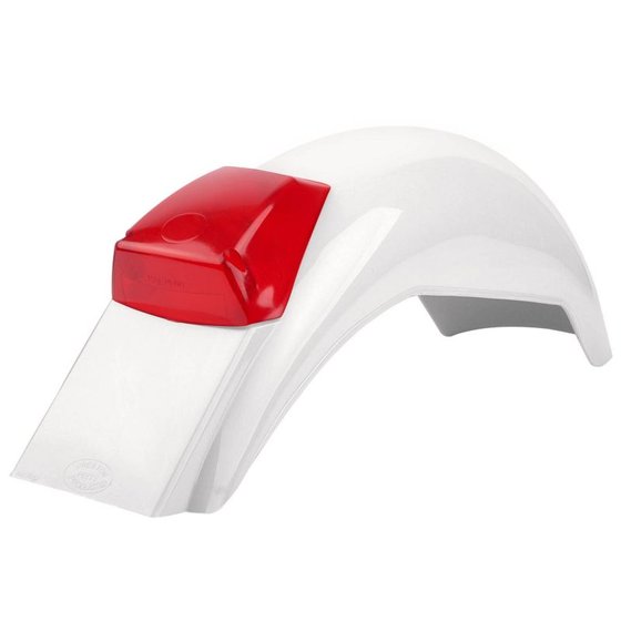 POLISPORT enduro rear fender white