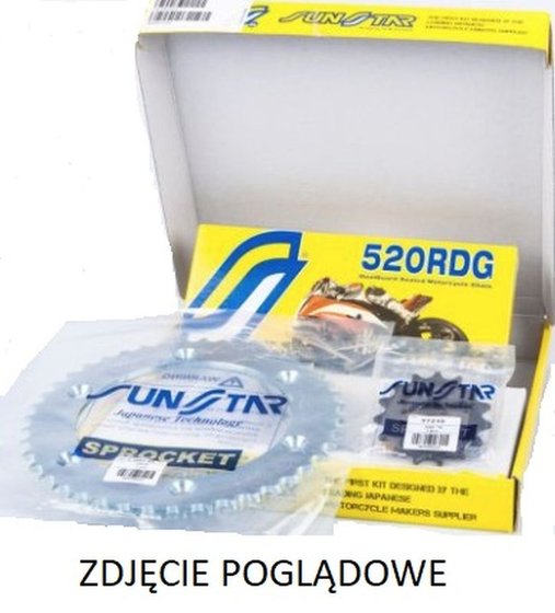 K520RDG066 SUNSTAR SPROCKETS steel standard chain kit for xj6 (2009-2016)