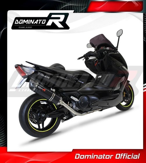 YA135DFBL-S Dominator full exhaust system silencer hp1 black