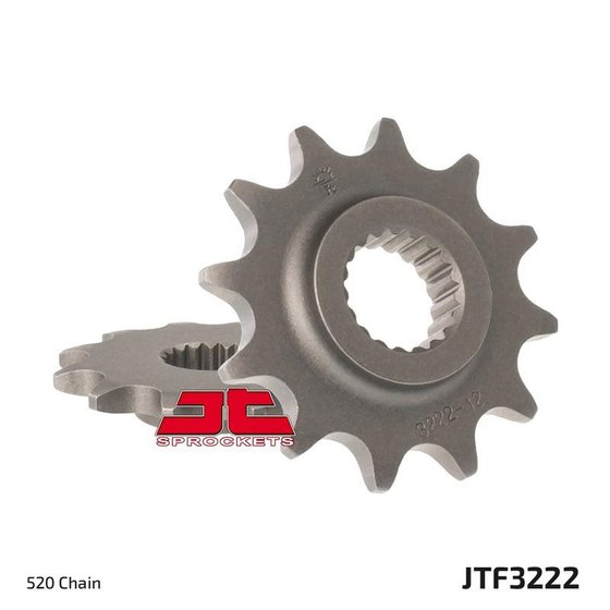 JTF3222.11 JT Sprockets front replacement sprocket - 11 teeth - 520 pitch - natural steel