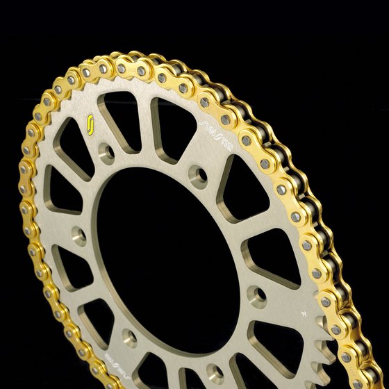 SUNSTAR SPROCKETS gold 420x104 drive chain with clip link