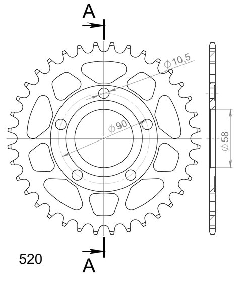 10215-40 Supersprox supersprox / jt rear sprocket 604.40