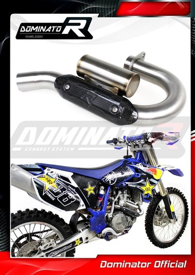 YA109DH Dominator exhaust header pipe with powerbomb