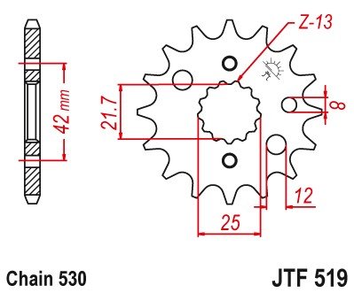 274-F519-16 JT jt front sprocket  jtf519.16