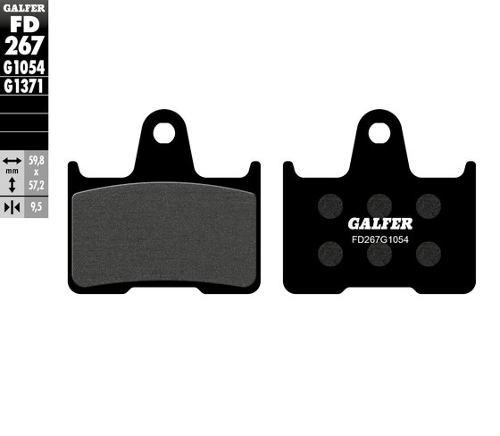 FD267G1054 GALFER semi-metal brake pad