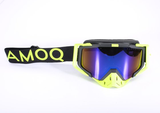 AMOQ amoq aster snow goggles black-hivis blue mirror