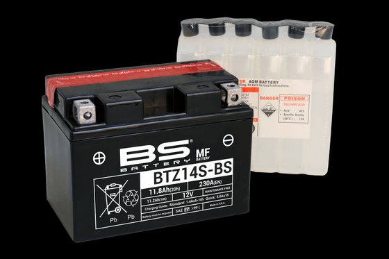 BS BATTERY btz14s-bs battery