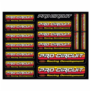 PRO CIRCUIT pro circuit logo decal sheet