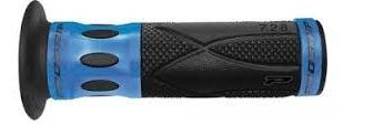 PRO GRIP dual black/blue aluminum handlebar grips