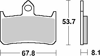 622HF SBS brakepads ceramic