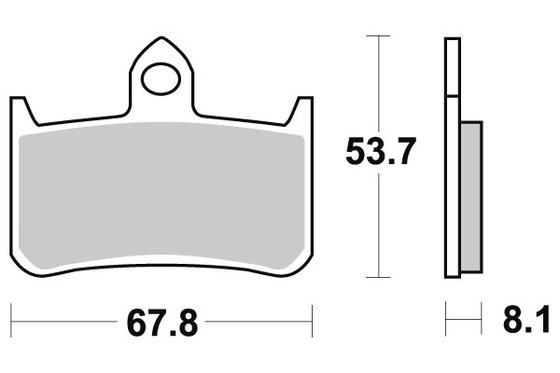 622HF SBS brakepads ceramic