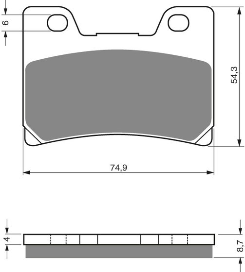 48-12-045-3 Goldfren goldfren brake pads 045 ceramic carbon s3