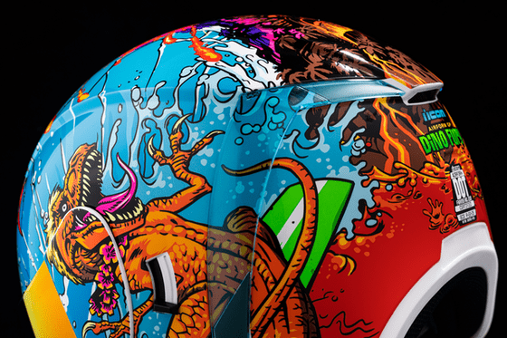 ICON airform™ dino fury helmet