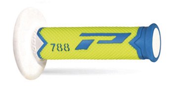 PRO GRIP triple density offroad grips 788 - blue/fluo yellow/white (closed end)