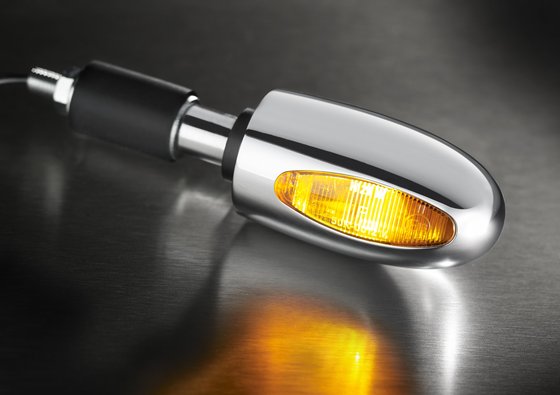 KELLERMANN halogen bar end indicator amber alu polished