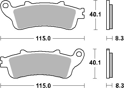 735HF SBS brakepads ceramic