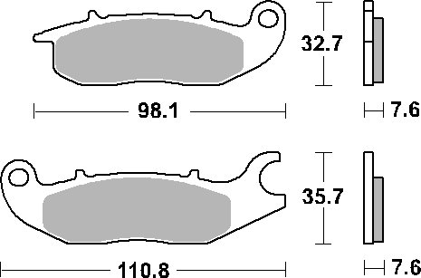 180HF SBS brakepads ceramic (797hf)