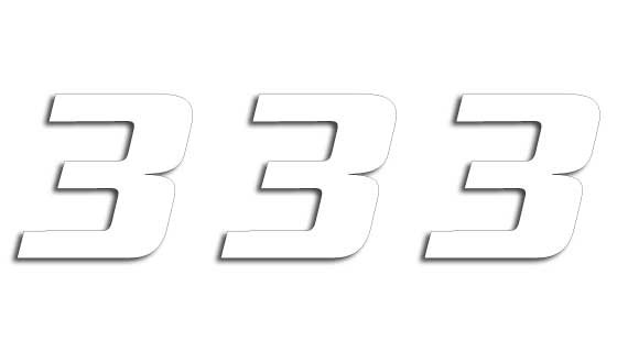 BLACKBIRD RACING adhesive number plate graphics white pack