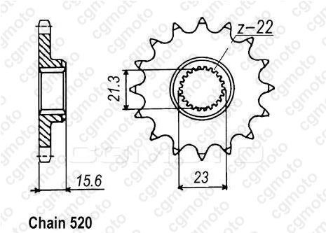 KY089 REGINA regina 520 o-ring chain kit with sprockets